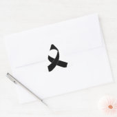 Sticker Triangulaire Dessin de ruban noir (Enveloppe)