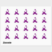 Sticker Triangulaire Dessin de ruban violet (Feuille)