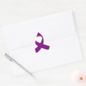 Sticker Triangulaire Dessin de ruban violet (Enveloppe)