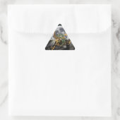 Sticker Triangulaire Dessin Dragon et Imaginaire Lune (Sac)