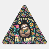 Sticker Triangulaire Devis Fantaisie sur toute l'impression (Devant)