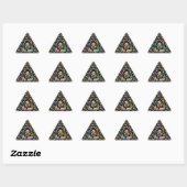 Sticker Triangulaire Devis Fantaisie sur toute l'impression (Feuille)