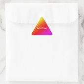 Sticker Triangulaire Diagonale arc-en-ciel rouge à vert (Sac)