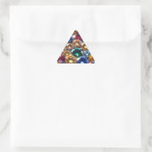 Sticker Triangulaire Diamants De Plusieurs Couleurs (Sac)