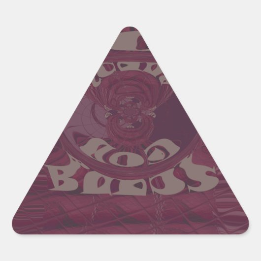 Sticker Triangulaire Dieu vous bénisse Giraffes Art Imprimer/Design (Devant)