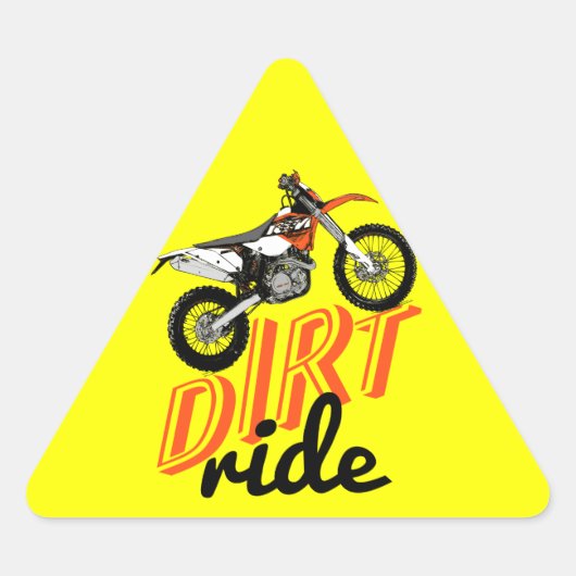 Sticker Triangulaire Dirt (Devant)