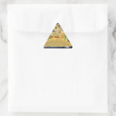 Sticker Triangulaire doge space taco meme (Sac)