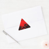 Sticker Triangulaire Dragon asiatique (Enveloppe)