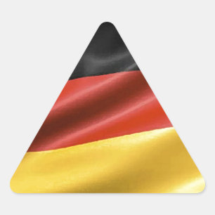 Sticker Triangulaire Drapeau allemand
