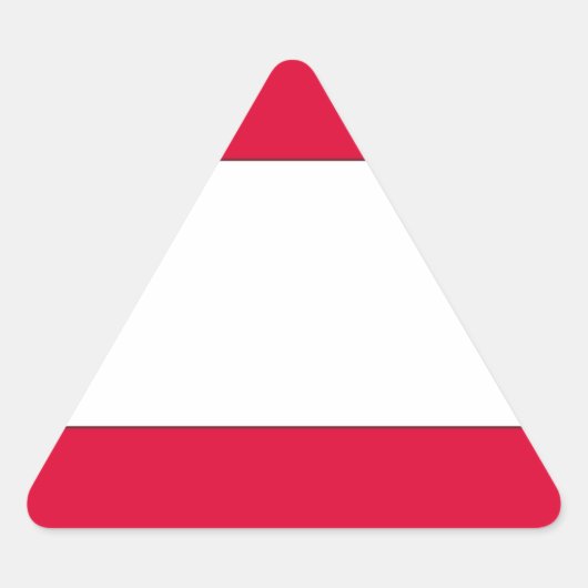 Sticker Triangulaire Drapeau autrichien (Devant)