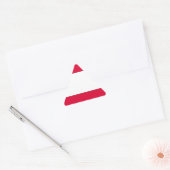 Sticker Triangulaire Drapeau autrichien (Enveloppe)