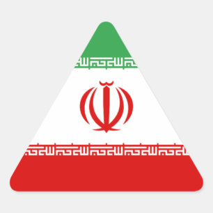 Sticker Triangulaire Drapeau de l'Iran