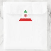 Sticker Triangulaire Drapeau de l'Iran (Sac)