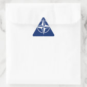 Sticker Triangulaire Drapeau de l'Otan (Sac)