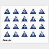 Sticker Triangulaire Drapeau de l'Otan (Feuille)