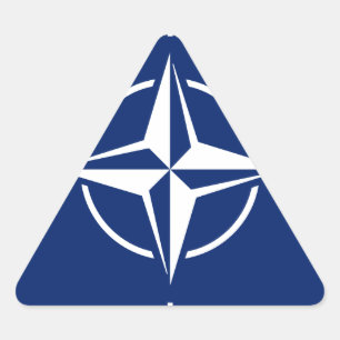 Sticker Triangulaire Drapeau de l'Otan