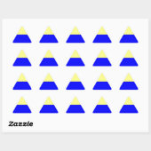 Sticker Triangulaire Drapeau de Zandvoort (Feuille)
