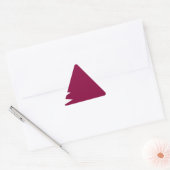 Sticker Triangulaire Drapeau du Qatar (Enveloppe)
