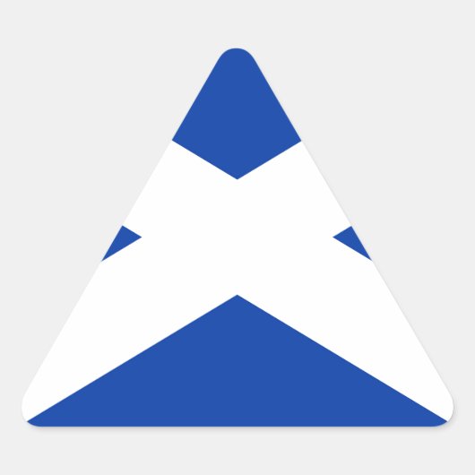 Sticker Triangulaire Drapeau écossais - Image de haute qualité (Devant)