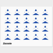 Sticker Triangulaire Drapeau écossais - Image de haute qualité (Feuille)
