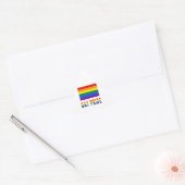 Sticker Triangulaire Drapeau et mots gay pride (Enveloppe)