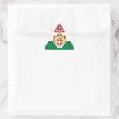 Sticker Triangulaire Drapeau italien avec insigne du Royaume d'Italie (Sac)