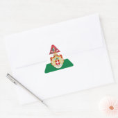Sticker Triangulaire Drapeau italien avec insigne du Royaume d'Italie (Enveloppe)