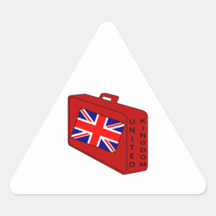 Sticker Triangulaire Drapeau rouge du Royaume-Uni