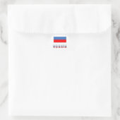 Sticker Triangulaire Drapeau russe et russe (Sac)