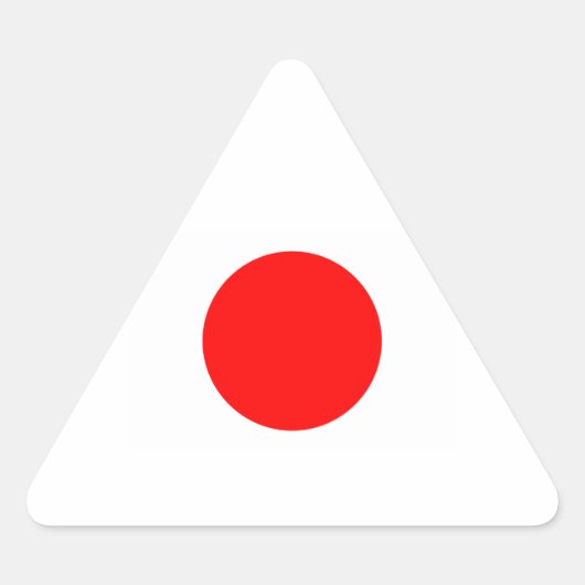 Sticker Triangulaire Drapeau totalement japonais (Devant)