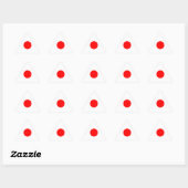Sticker Triangulaire Drapeau totalement japonais (Feuille)