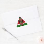 Sticker Triangulaire Drapeaux miniers sans fil du Kenya Frames Art (Enveloppe)