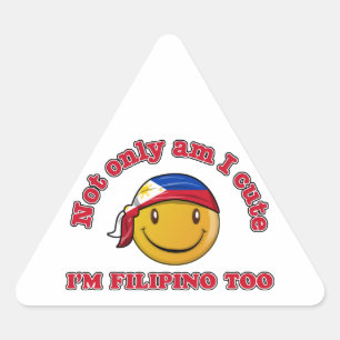 Sticker Triangulaire Drapeaux philippins