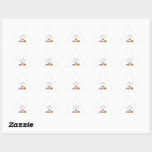 Sticker Triangulaire Drôle Chef Pun Bone Appetit Halloween Candy (Feuille)