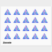 Sticker Triangulaire du bleu... (Feuille)