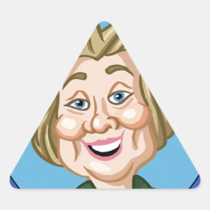Sticker Triangulaire Election 2016 de Hilary Clinton