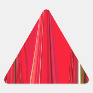 Sticker Triangulaire Élégance rouge rayonnante : Belle Star Design