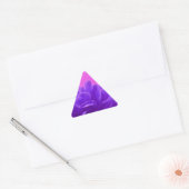 Sticker Triangulaire Elegant Purple Raspberry Floral (Enveloppe)