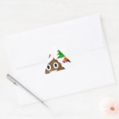 Sticker Triangulaire emoji de noël (Enveloppe)