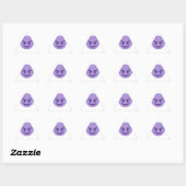 Sticker Triangulaire emoji diable (Feuille)