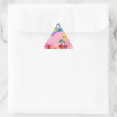 Sticker Triangulaire emoji fille (Sac)