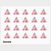 Sticker Triangulaire emoji fille (Feuille)