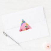 Sticker Triangulaire emoji fille (Enveloppe)