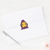 Sticker Triangulaire emoji hajib (Enveloppe)
