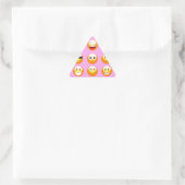 Sticker Triangulaire émoji rose pastel (Sac)