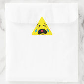 Sticker Triangulaire Emoji Tad Face (Sac)