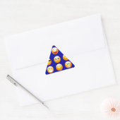 Sticker Triangulaire emojis bleu foncé (Enveloppe)