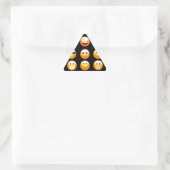 Sticker Triangulaire emojis noir (Sac)