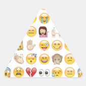 Sticker Triangulaire émoticône (Devant)