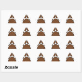 Sticker Triangulaire Empreinte de patte Pixel Dog (Feuille)